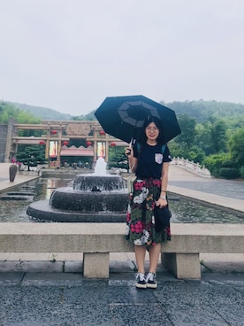 「VANS（バンズ）のアイテム（アクセサリー）」を使った、locrimosa さん（レディース・168cm）の夏コーディネート