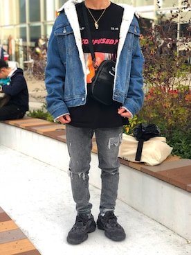 zara ザラ デニムボアジャケット 美品 メンズ L 2025年最新】Yahoo