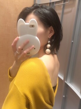 「マスタードイエロー」｜mayukoさん（レディース・165cm）の夏コーディネート