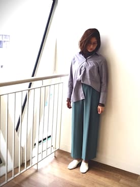 「NARACAMICIE（ナラカミーチェ）のアイテム（パンツ）」を使った、telo2.8さん（レディース・164cm）の秋コーディネート