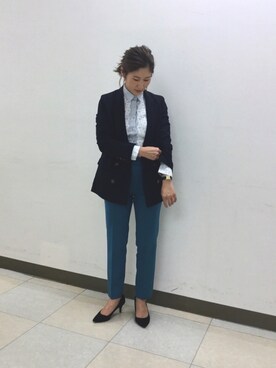 「NARACAMICIE（ナラカミーチェ）のアイテム（シャツ/ブラウス）」を使った、telo2.8さん（レディース・164cm）の秋コーディネート