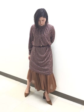 「NARACAMICIE（ナラカミーチェ）のアイテム（ワンピース/ドレス）」を使った、telo2.8さん（レディース・164cm）の秋コーディネート