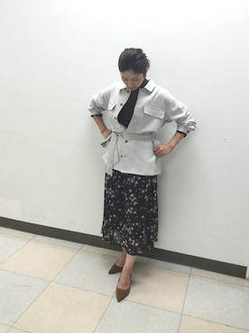 「NARACAMICIE（ナラカミーチェ）のアイテム（ブルゾン）」を使った、telo2.8さん（レディース・164cm）の秋コーディネート
