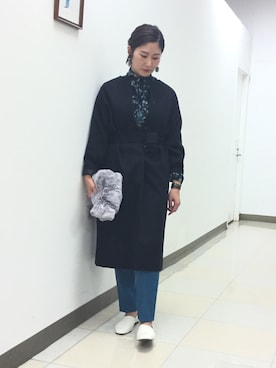 「ナラカミーチェ」｜「アイテム（その他アウター）」を使った、telo2.8さん（レディース・164cm）の秋コーディネート