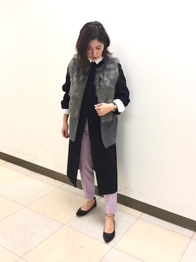 「ナラカミーチェ」｜「アイテム（その他アウター）」を使った、telo2.8さん（レディース・164cm）の秋コーディネート
