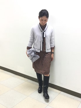 「NARACAMICIE（ナラカミーチェ）のアイテム（ワンピース/ドレス）」を使った、telo2.8さん（レディース・164cm）の秋コーディネート