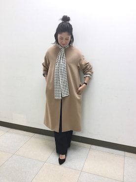 「ナラカミーチェ」｜「アイテム（その他アウター）」を使った、telo2.8さん（レディース・164cm）の秋コーディネート