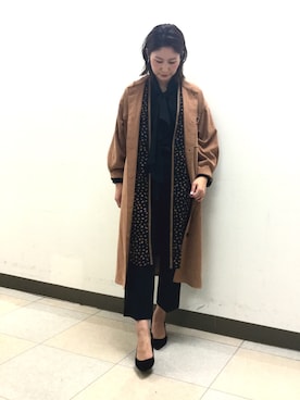 「ナラカミーチェ」｜「アイテム（その他アウター）」を使った、telo2.8さん（レディース・164cm）の秋コーディネート