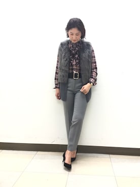 「NARACAMICIE（ナラカミーチェ）のアイテム」を使った、telo2.8さん（レディース・164cm）の冬コーディネート