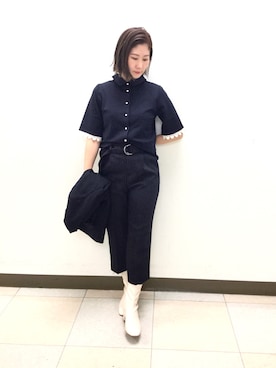 「NARACAMICIE（ナラカミーチェ）のアイテム（パンツ）」を使った、telo2.8さん（レディース・164cm）の冬コーディネート