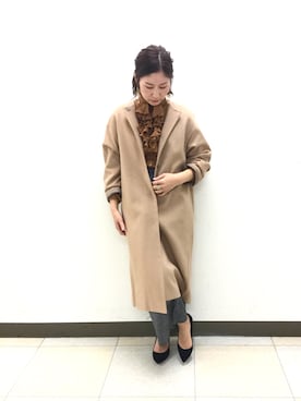 「ナラカミーチェ」｜「アイテム（その他アウター）」を使った、telo2.8さん（レディース・164cm）の冬コーディネート