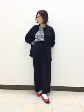 「ナラカミーチェ」｜「アイテム（セットアップ）」を使った、telo2.8さん（レディース・164cm）の冬コーディネート