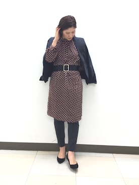 「NARACAMICIE（ナラカミーチェ）のアイテム（ワンピース/ドレス）」を使った、telo2.8さん（レディース・164cm）の冬コーディネート