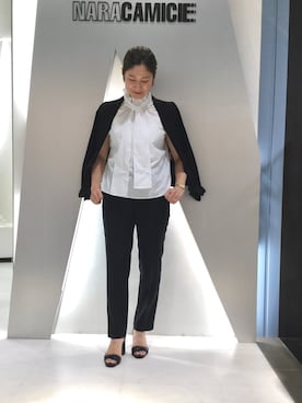 「NARACAMICIE（ナラカミーチェ）のアイテム（テーラードジャケット）」を使った、telo2.8さん（レディース・164cm）の春コーディネート