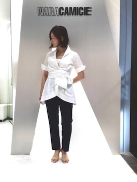 「NARACAMICIE（ナラカミーチェ）のアイテム」を使った、telo2.8さん（レディース・164cm）の春コーディネート