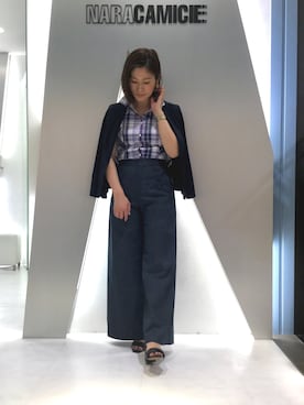 「NARACAMICIE（ナラカミーチェ）のアイテム（テーラードジャケット）」を使った、telo2.8さん（レディース・164cm）の春コーディネート