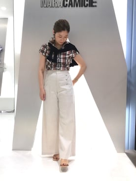 「NARACAMICIE（ナラカミーチェ）のアイテム」を使った、telo2.8さん（レディース・164cm）の春コーディネート