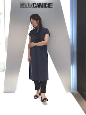 「NARACAMICIE（ナラカミーチェ）のアイテム（ワンピース/ドレス）」を使った、telo2.8さん（レディース・164cm）の夏コーディネート