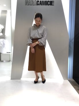 「NARACAMICIE（ナラカミーチェ）のアイテム」を使った、telo2.8さん（レディース・164cm）の夏コーディネート