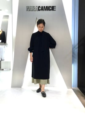 「NARACAMICIE（ナラカミーチェ）のアイテム（ワンピース/ドレス）」を使った、telo2.8さん（レディース・164cm）の秋コーディネート