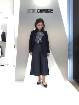 「NARACAMICIE（ナラカミーチェ）のアイテム（テーラードジャケット）」を使った、telo2.8さん（レディース・164cm）の秋コーディネート