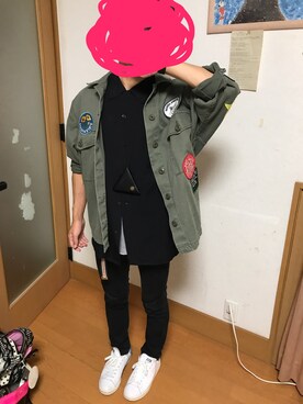 「Dr. Martens（ドクターマーチン）のアイテム（アクセサリー）」を使った、たかさんさん（メンズ・161cm）の秋コーディネート
