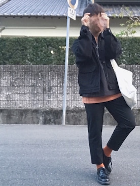 「LIDNM（リドム）のLIDNM/リドム/マイクロスパンリングジップシャツ（シャツ/ブラウス）」を使った、KeN*さん（メンズ・162cm）の秋コーディネート