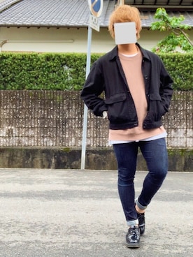 「スキニーデニム」｜「アイテム（カバーオール）」を使った、KeN*さん（メンズ・162cm）の春コーディネート