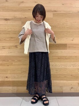 スカート グレー系 を使った レーススカート の人気ファッションコーディネート Wear