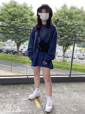 「AIR FORCE 1」｜renaさん（レディース・157cm）の夏コーディネート