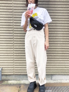 「Have a good time（ハバグッタイム）のアイテム（Tシャツ/カットソー）」を使った、я e nさん（レディース・158cm）の秋コーディネート