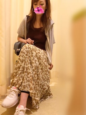 「AMBIDEX（アンビデックス）のアイテム（トップス）」を使った、BUTAMIさん（レディース・163cm）の夏コーディネート