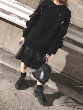 「MSGM（エムエスジーエム）のアイテム（スウェット）」を使った、お鈴さん（レディース・159cm）の春コーディネート