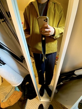 「Right-on（ライトオン）のアイテム（レッグウェア）」を使った、efgfshiqさん（メンズ・184cm）の冬コーディネート