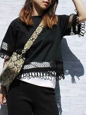 Un3d アンスリード の ループデザイントップ Tシャツ カットソー Wear