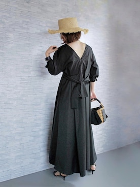 「Flea Store Vegetal(フリーストアベジタル)のアイテム」を使った、ようなし太郎さん(レディース・160cm)の夏コーディネート