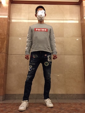 「スタンスミス」｜ドリームさん（メンズ・168cm）の秋コーディネート