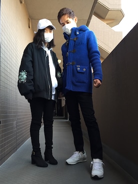 「アイテム（ダッフルコート）」を使った、ドリームさん（メンズ・168cm・40代）の冬コーディネート