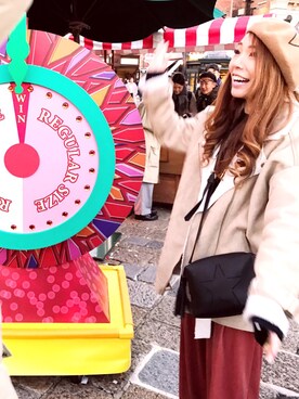 「SpRay（スプレイ）のアイテム（ライダースジャケット）」を使った、yukariさん（レディース・158cm）の春コーディネート