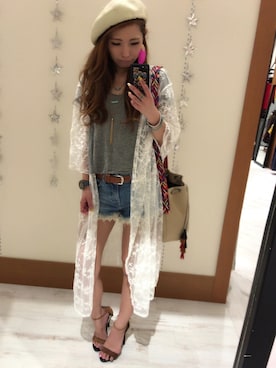 「SpRay（スプレイ）のアイテム（財布/小物）」を使った、yukariさん（レディース・158cm）の夏コーディネート