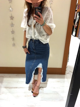 「SpRay（スプレイ）のアイテム（財布/小物）」を使った、yukariさん（レディース・158cm）の夏コーディネート