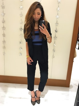 「SpRay（スプレイ）のアイテム（ノーカラージャケット）」を使った、yukariさん（レディース・158cm）の秋コーディネート