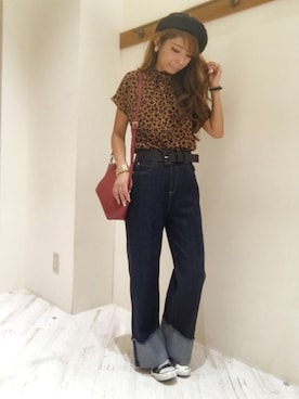 「SpRay（スプレイ）のアイテム（ハンチング/ベレー帽）」を使った、yukariさん（レディース・158cm）の秋コーディネート