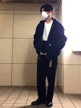 「Gregory」｜「アイテム（ブルゾン）」を使った、Tàiyīさん（メンズ・172cm）の春コーディネート