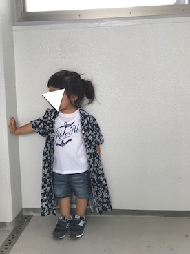 「シャツディガン」｜CBさん（キッズ・80cm）の夏コーディネート