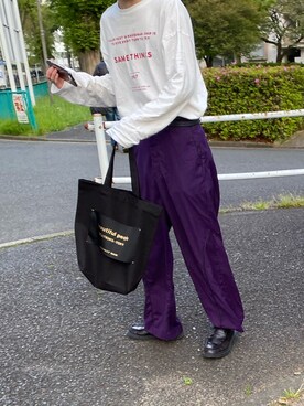 「beautiful people（ビューティフルピープル）のアイテム（ジャケット/アウター、ブラック系）」を使った、トモさん（メンズ・170cm）の秋コーディネート