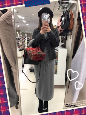 tomo❤︎*。さん（レディース・158cm）の冬コーディネート