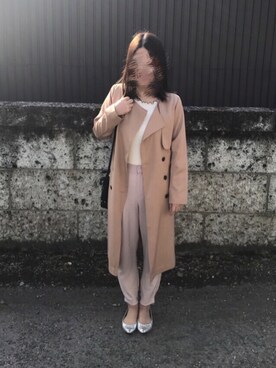 「Discoat」｜「アイテム（バレエシューズ）」を使った、tomo❤︎*。さん（レディース・158cm）の春コーディネート