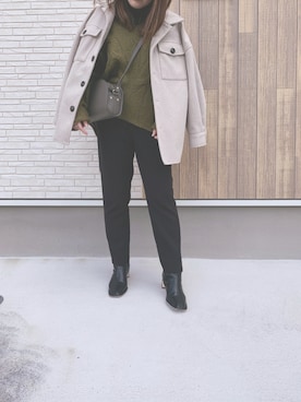 misakiさん（レディース・160cm）の冬コーディネート