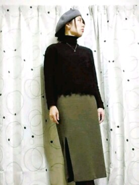 「Astoria（アストリア）のアイテム」を使った、nun.さん（レディース・164cm）の冬コーディネート